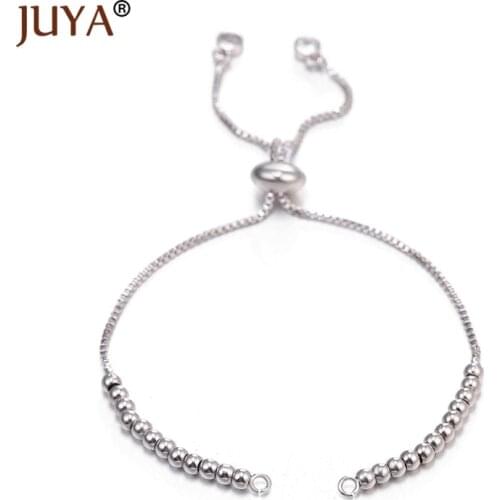 10PCS Wholesale 4 Types Adjustable Chain For DIY Bracelets Jewelry Making Chains Accessories Findings