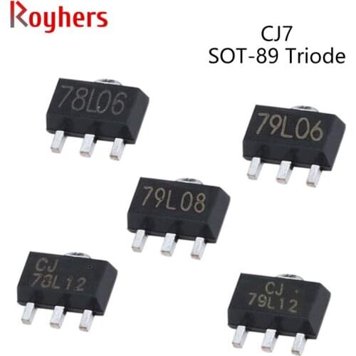 10Pcs Positive Voltage Regulator Transistor CJ79L05 5V CJ79L06 6V CJ79L08 8V CJ79L12 12V CJ78L05 CJ78L06 Triode SOT-89 IC