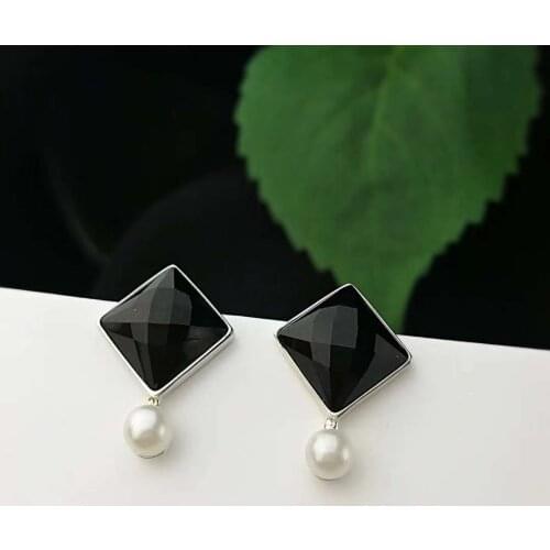 2018 Real Promotion Brinco Earrings Fashionable And Delicate Temperament Exquisite Bei Zhu S925 Ear Nail Jewelry Wholesale