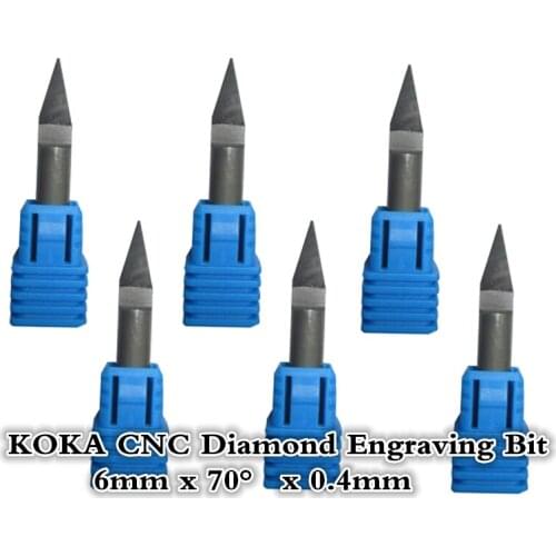 6mm*70degree*0.4mm,Freeshipping cnc solid carbide end mill,machine insert bit,diamond flat bottom engraving bit,marble, stone