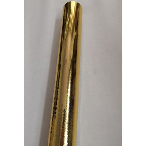 Hot stamping foil light gold color 232 hot press on paper and plastic 64cm x120m