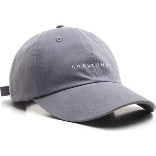 Unisex Baseball Summer Fashion Visors Cap CHALLENGE Letter Embroidery for Men Woman Adjustable Casual Hat Hip Hop Hats