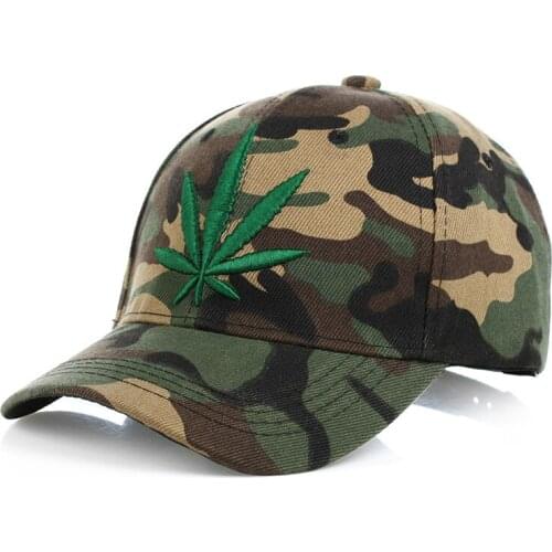 Maple Leaf Camouflage Baseball Cap Couple Personality Outdoor Caps Hip Hop Hat Sunscreen Shade Visors Hats