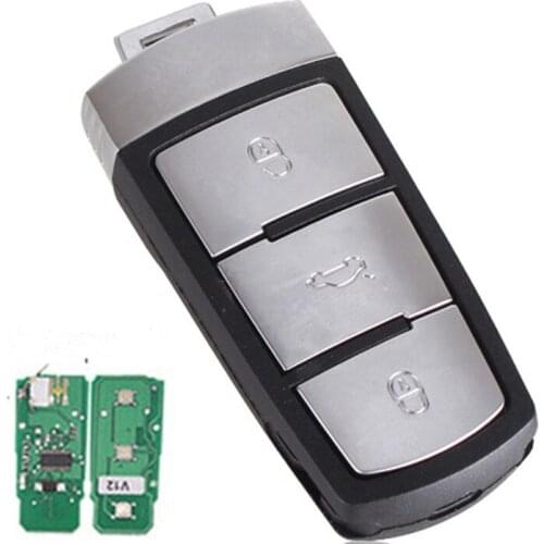 Wilongda 3 button Keyless Uncut Flip Smart Car Key 434Mhz ID48 chip 3CO959752BA for VolksWagen Passat B6 3C B7 Magotan CC