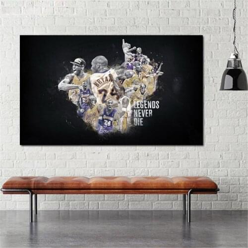 Kobe Nostalgic Star Oil Painting Picture Poster Canvas Print Painting Wall Art Living Room Home Decoration