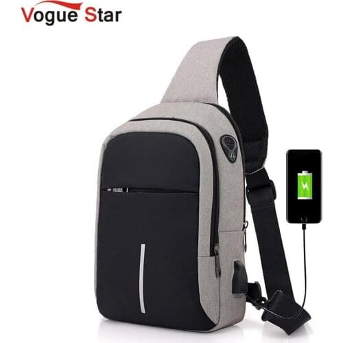 Small usb charge one shoulder bag men messenger bags male waterproof sling chest bag 2020 new bagpack cross body bags L52