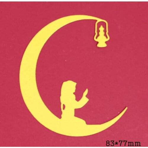 Metal Cutting Dies Women Pray Craft Die mold for DIY Scrapbooking Album Paper Cards Decorative Embossing Knife Blade Die