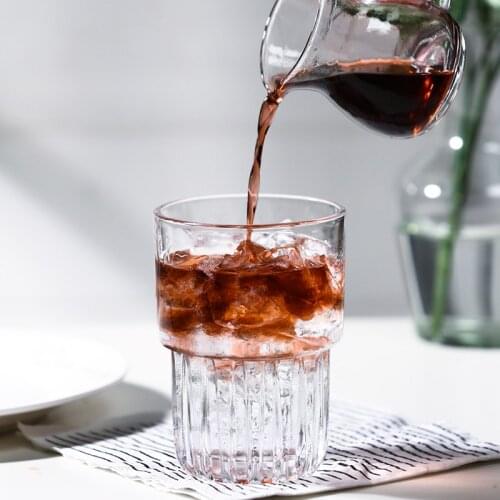 Office Glass Coffee Mug Heat-resistant Transparent Mug Tea Milk Lemon Juice Drinking Cup Home Drinkware Latte Cappuccino