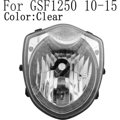 Motorcycle Front Headlight Lamp Assembly For Suzuki Bandit GSF1250 2010 2011 2012 2013 2014 2015 Clear