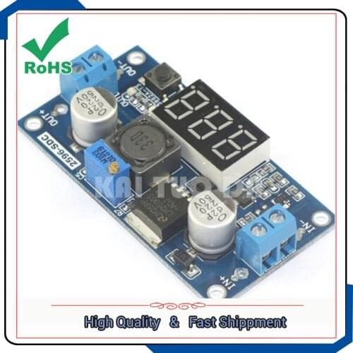 LM2596 DC-DC adjustable step up Booster module with voltmeter display dc Boost power supply converter BOARD