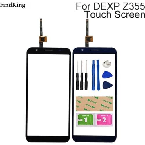 Touch Screen For DEXP Ixion Z355 Touch Screen Glass Lens Digitizer Glass Sensor For Dexp Z355 Tools 3M Glue