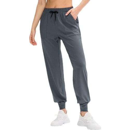 Women Drawstring Long Running Pants Sports Breathable Quick Dry Loose Sweatpants Fitness Outdoor Tracksuit Gym Sportswear