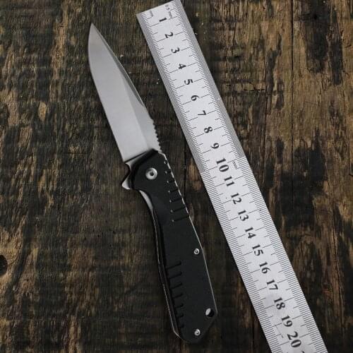 CF 8CR13 steel Blade satin finishG10 Handle Folding knife fruit Knives Outdoor Camping EDC tool knives 1815