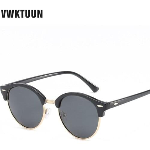VWKTUUN Polarized Sunglasses Women Men Brand Designer Vintage Round Sun glasses For Woman Classic Mens Eyewear Polarized Glasses