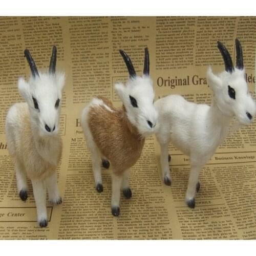 Standing Furry Sheep Farm Yard Animal Model Toy Figurine Home Decor