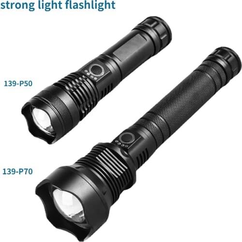 Led Flashlight 26650 Torch Rechargeable USB Flashlight High Power Telescopic Zoom Flash Light Camping Outdoor Lighting