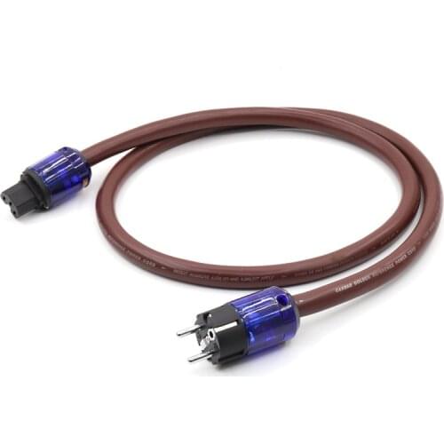 Golden Reference HiFi audio power cable with P-037E&C-037 EUR power connector