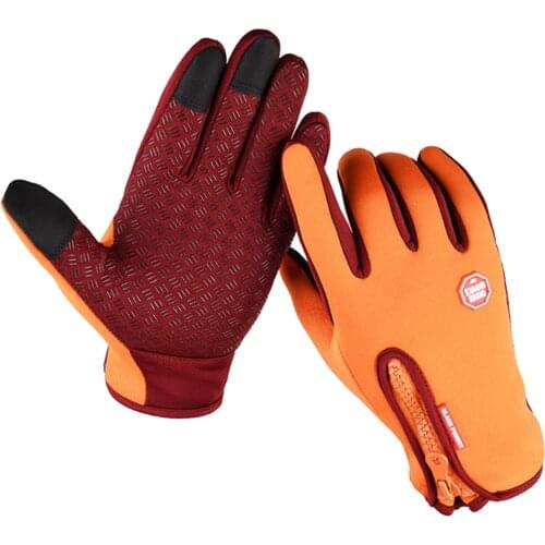 1 Pair Winter Fishing Gloves Full Finger Thermal Warm Gloves Outdoor Sport Motorbike Gloves Touch Screen Mitten Pesca Fishing