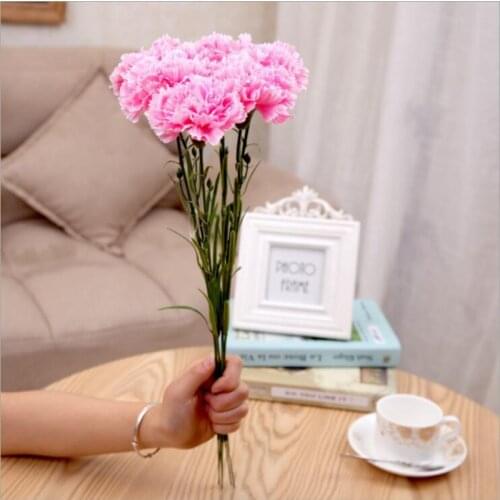 1Pcs aartificial flowers Silk artificial Stamen Bud Bouquet flower for home Garden wedding Car corsage decoration crafts plants
