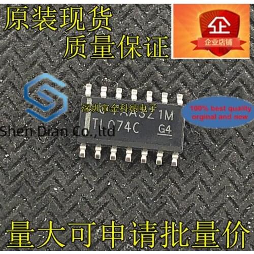 10pcs 100% orginal new in stock TL074CDT TL074C 074C SOP14 linear amplifier imports
