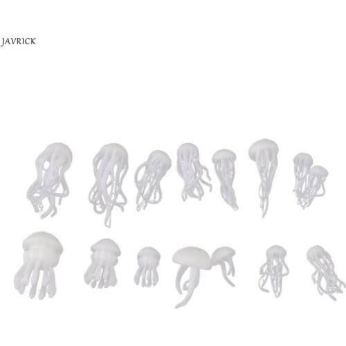 16 Pcs/set 3D Mini Jellyfish Modeling Epoxy Filling Material Crystal Ocean Resin DIY Craft Decoration UV Filler