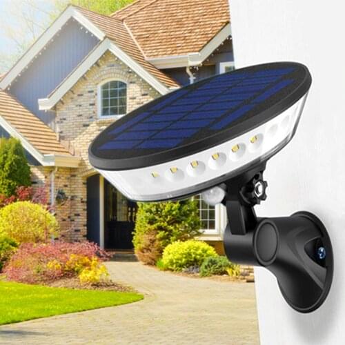 UFO 360° Illumination 80° Adjustable LED Solar Light Outdoor 3 Modes Wireless Motion Sensor Light Waterproof Security Wall Lamp