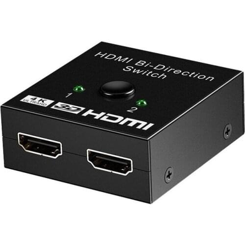 4K HDMI-compatible Switch Bi-Direction 1 To 2 Splitter 2 In 1 Out Adapter Switch for PS3 PS4 Xbox HDTV HDMI-compatible Switcher