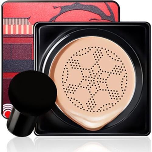CC Cream Moisturizing BB Foundation Air Cushion Mushroom Head Concealer Waterproof And Sweatproof Long Lasting Face Base Tone