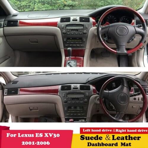 For Lexus ES ES300 ES330 XV30 2001-2006 for Toyota Windom Leather Dashmat Dashboard Cover Pad Dash Mat Carpet Car-styling Suede