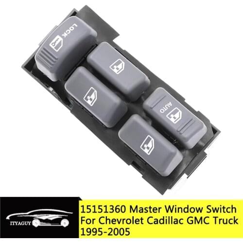 Electric Master Power Window Switch 15151360 19244658 For Chevrolet Blazer GMC Yukon Sonoma K1500 C1500 Cadillac Truck 1995-2005