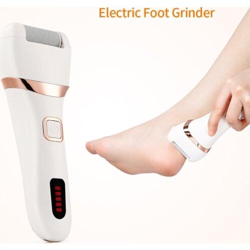 Electric Callus Remover USB Rechargeable Feet Grinding Roller Foot File Heel Dead Skin Peeling Pedicure Tool Foot Care 3 Heads