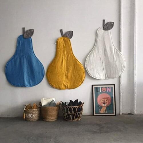 Ins New Cotton Big Pear Creative Carpet Childrens Room Decorate Baby Toys Play Mats Kids Crawling Mat Photography Props Present