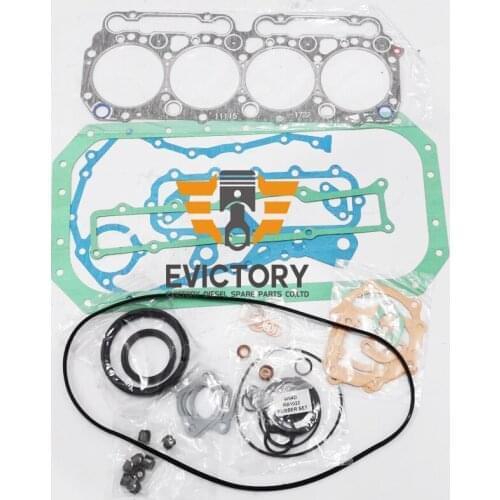 For Hino W04D W04E overhaul gasket kit + main conrod con rod bearing set