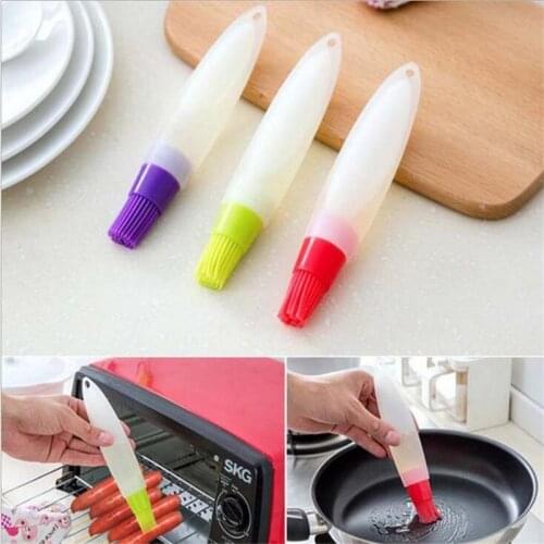 Kitchen supplies Silicone Baking Cake brush tool kitchen accessories Bread Pastry Liquid Oil Pen Tube Brush BBQ Tool wholesale