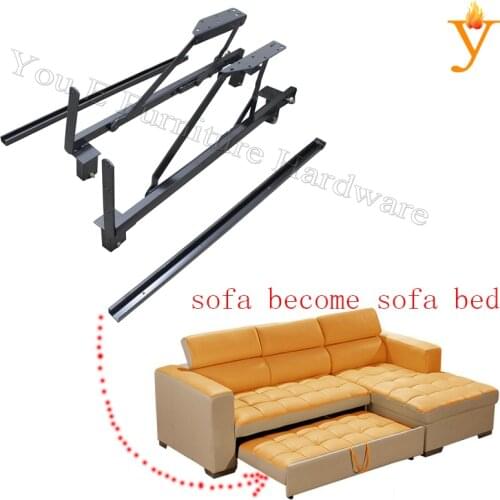 Furniture Hardware Sofa Become Sofa Bed Functional Drawer Hinge Save Space Sofa Bed Mechanism With Slide Rail D13-2