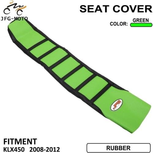 Motorcycle Rubber Striped Soft-Grip Gripper Soft Seat Cover New For KAWASAKI KLX450R KLX 450 R 2008 2009 2010 2011 2012 Off Road