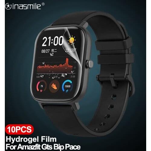 5/10 Pcs TPU Soft Film for Xiaomi Huami Amazfit Gts Bip S Lite Screen Protector for Amazfit Pace Gtr 42mm 47mm Stratos Verge