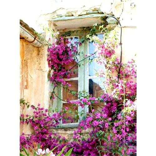 Landscape House DIY 11CT Cross Stitch Embroidery Kits Needlework Craft Set Printed Canvas Cotton Thread Home Dropshipping