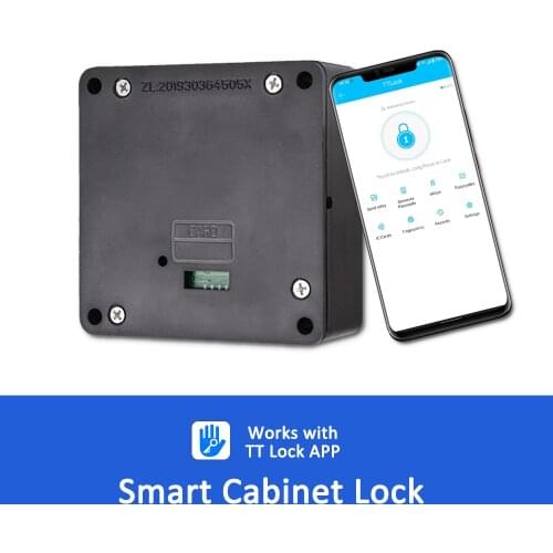 Eseye Invisible IC Card RFID TT APP Smart Hidden Cabinet and Drawer Lock Apply Single Door Double Door No Need Open Hole