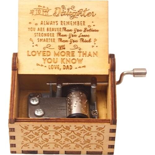New handcranked music box, you are my sun theme song \Love Dad, Love Mom, Love Daughter, Love Wife\ Christmas Gift Birthday Gift