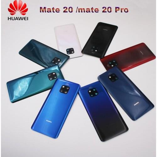 NEW Official Huawei Mate 20 Mate20 Pro Back Battery Cover 3D Glass Mate20 Rear Panel Door Case + Camera Lens HUAWEI Back Cover