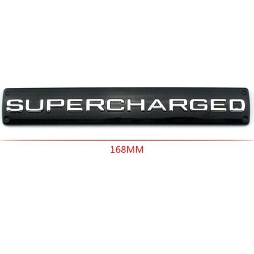 Plastic Auto Badge Supercharged Emblem Car Tailget Decal Sticker Adhesive Logo For Range Rover