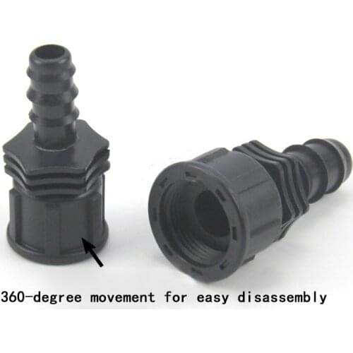 Plastic inner tooth movable pagoda joint, female thread hose joint 4 min / 6 min, inner wire pagoda directly 1Pcs