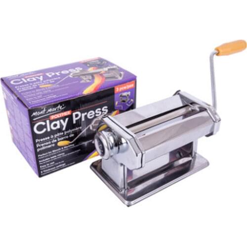 Portable Stainless Steel Craft Polymer Clay Rolling Machine Press Roller Hand Cranked Handmade Press Pasta Tools Non-Electric