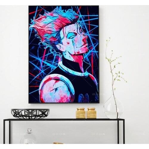 Nordic Posters Wall Art Canvas Painting HunterxHunter Hisoka Morow HxH Anime Canvas Art Canvas Painting For Living Room Decorati