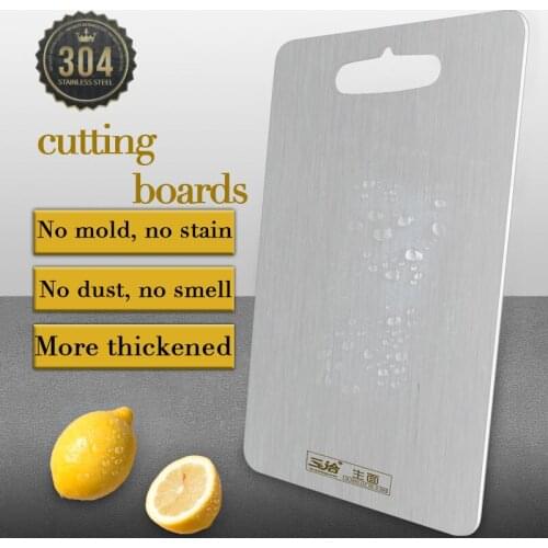 304 stainless steel cutting board cutting board rolling board fruit cutting board kneading dough board kitchen tools