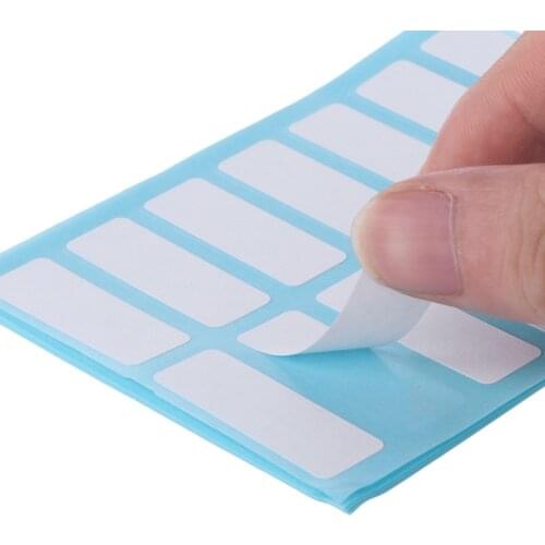 12 Sheet Self Adhesive Sticky White Label Blank Stickers Note Tags Craft