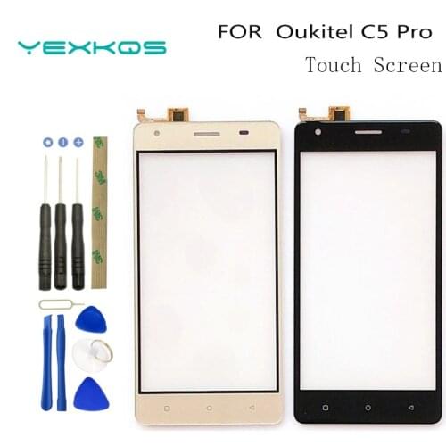 TouchScreen Touch Screen For Oukitel C5 Pro Touch Sensor Digitizer Panel Front Glass For Oukitel C5 Touch Screen Protector Film