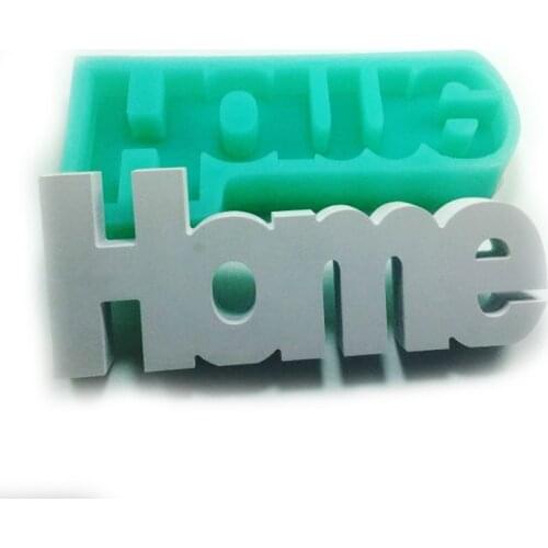 Silicone Molds Cement Molds Concrete Decoration H-o-m-e Alphabet Handmade Mold Silicone Mould Aroma Stone Moulds Silicone Rubber