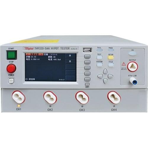 TH9320-S4A AC/DC Safety Tester Withstanding Voltage Test Machine with Contact Check Function